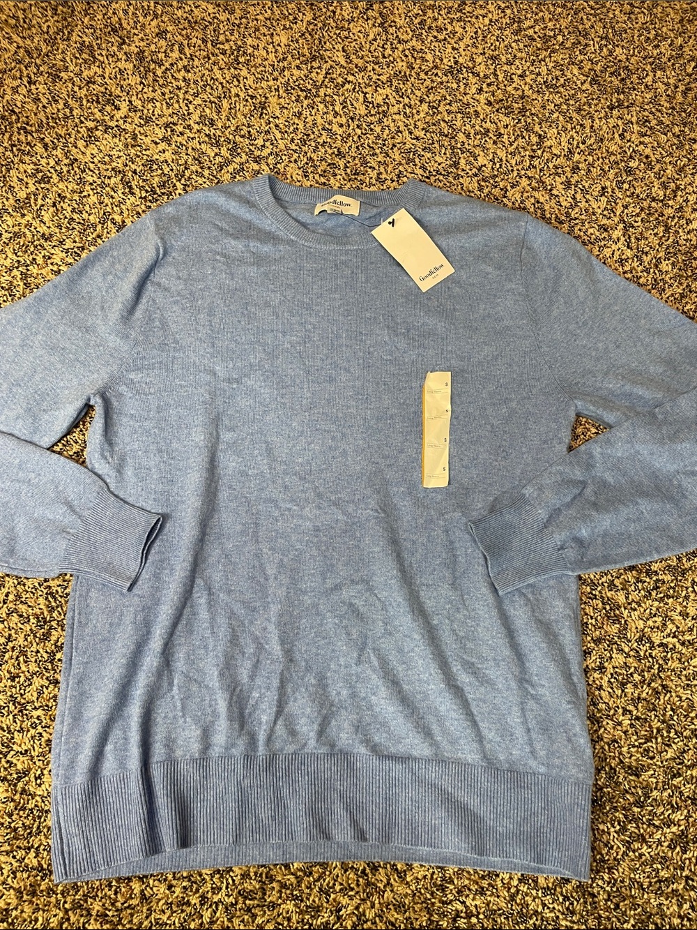 Goodfellow & Co Blue Knit Crewneck Sweater Mens Size Small | NWT